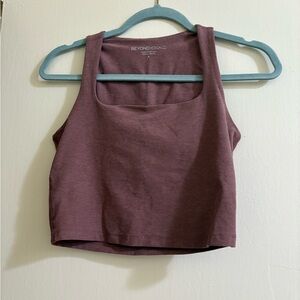 Beyond Yoga Square Neck Space Dye Crop Top